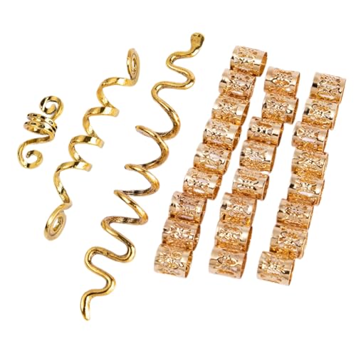 Twisting Snake Shape Hair Clip Suit Trendy Fashionable Women Rings For Creating Dreadlock von sodeber