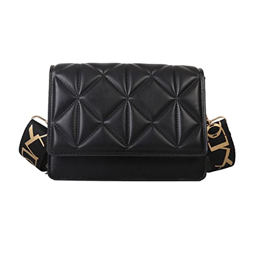 Umhängetasche im Vintage-Stil mit geprägter Klappe für Damen, PU-Leder, Schultertasche, Handtasche, Reisen, Arbeit, Black Bk, Medium Umhängetasche im Vintage-Stil mit geprägter Klappe für Damen, PU-Leder, Schultertasche, Handtasche, Reisen, Arbeit, Black Bk, Medium von sodeber