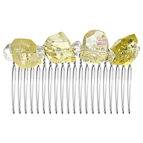 Unregelmäßiger Haarkamm mit Kristallen, handgefertigt, Schmucksteine, Brautschmuck, Hochzeit, Haarspange, Urlaubsparty von sodeber
