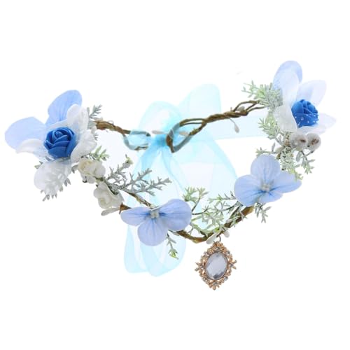Verstellbarer Haarreif in Blumenform, Strass-Anhänger, Stirnband, Hochzeit, Party, Braut-Styling von sodeber