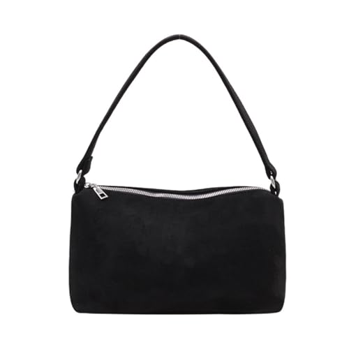 Vintage Damen-Umhängetasche, großes Fassungsvermögen, PU-Leder, trendige Einkaufstasche, einfarbig, Unterarm-Geldbörse, Handtasche, Black Bk, Medium Vintage Damen-Umhängetasche, großes Fassungsvermögen, PU-Leder, trendige Einkaufstasche, einfarbig, Unterarm-Geldbörse, Handtasche, Black Bk, Medium von sodeber