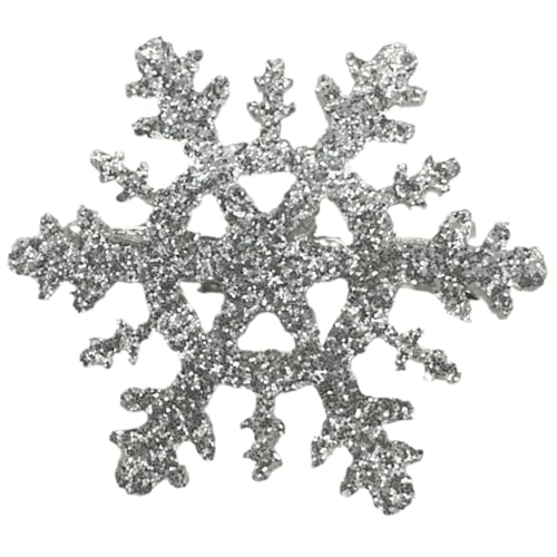 Weihnachts-Haarspange 2000er Jahre Trend Seite Schneeflocke Sweet Glitter Balletcore Coole Foto-Requisiten von sodeber