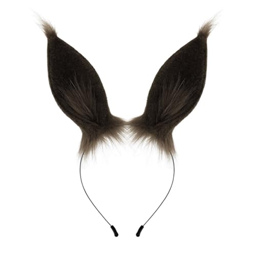 Weihnachts-Plüsch-Hasen-Haarreif, süße Hasen, Kopfschmuck, elastische Haarbänder, Kostümzubehör Weihnachts-Plüsch-Hasen-Haarreif, süße Hasen, Kopfschmuck, elastische Haarbänder, Kostümzubehör von sodeber