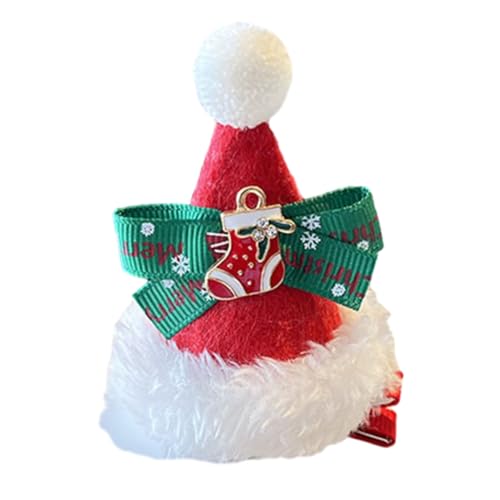 Weihnachtsmannmütze, Kopfbedeckung, Lametta-Haarspange, Weihnachts-Entenschnabel-Kopfschmuck mit Tüllkegel, Cartoon-Motiv von sodeber