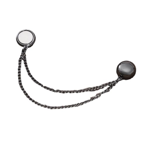 Wiederverwendbare Schalschnalle, Schals, Ansteckknöpfe mit langer Kette, Modeschmuck für Damen, M, Stoff von sodeber