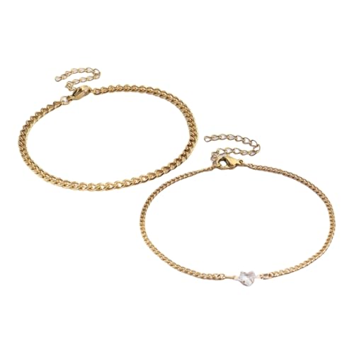 sodeber 2-teiliges verstellbares Herz-Armband-Zubehör-Set für Paare, elegantes Armband, Schmuck, Geschenke für Damen und Herren, M, Edelstahl, Kein Edelstein sodeber 2-teiliges verstellbares Herz-Armband-Zubehör-Set für Paare, elegantes Armband, Schmuck, Geschenke für Damen und Herren, M, Edelstahl, Kein Edelstein von sodeber