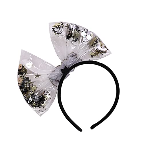 sodeber 2022 Haarreifen Silvester große Schleife Kopfschmuck Party Stirnband für kreative Weihnachten Foto Requisiten von sodeber