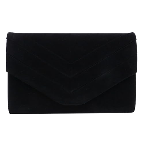 sodeber 2023 Mädchen Clutches Cocktail Crossbody Umhängetasche Frauen Abend Party Bankett Lady Geldbörse Handtasche Klappe, Black Bk, Medium von sodeber
