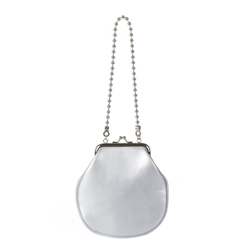sodeber Anspruchsvolle Damen Kleine Umhängetasche mit Perlen Detailing PU Leder Abend Geldbörse Multi Occasion, Silber S, Medium sodeber Anspruchsvolle Damen Kleine Umhängetasche mit Perlen Detailing PU Leder Abend Geldbörse Multi Occasion, Silber S, Medium von sodeber
