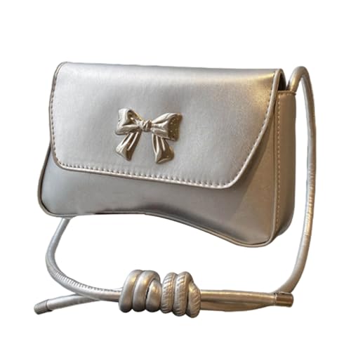 sodeber Anspruchsvolle Umhängetasche für Frauen Bowknot Verzierung Unterarmtaschen PU Leder Satchel versch, Silber S, Medium sodeber Anspruchsvolle Umhängetasche für Frauen Bowknot Verzierung Unterarmtaschen PU Leder Satchel versch, Silber S, Medium von sodeber