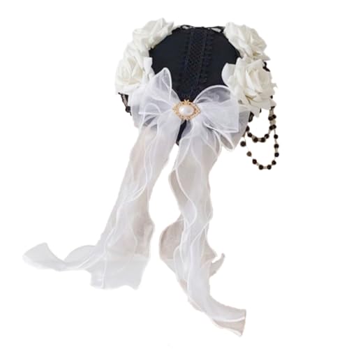 sodeber Blumen-Haarspange, Spitzenhut, Halloween, elegant, flache Haarnadel für Sträuße sodeber Blumen-Haarspange, Spitzenhut, Halloween, elegant, flache Haarnadel für Sträuße von sodeber