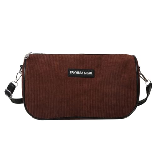 sodeber Cordtasche mit verstellbarem Schultergurt, Umhängetasche für den Alltag und verschiedene Anlässe, Brown Bn, Medium von sodeber
