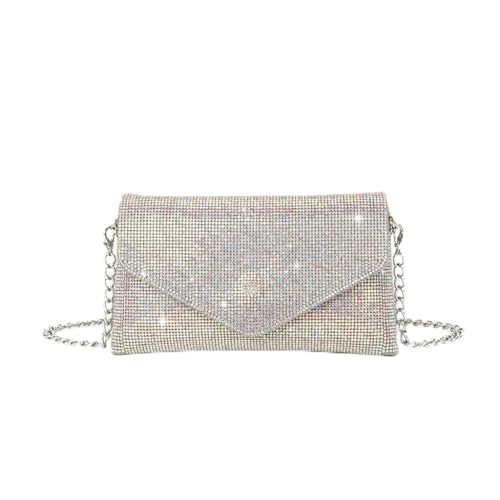 sodeber Damen-Abendtasche, Brauttasche, Clutch, Party, Abschlussball, Hochzeit, Handtasche, Umhängetasche, abnehmbare Kette, Silver AB Color A S1-1, Medium sodeber Damen-Abendtasche, Brauttasche, Clutch, Party, Abschlussball, Hochzeit, Handtasche, Umhängetasche, abnehmbare Kette, Silver AB Color A S1-1, Medium von sodeber