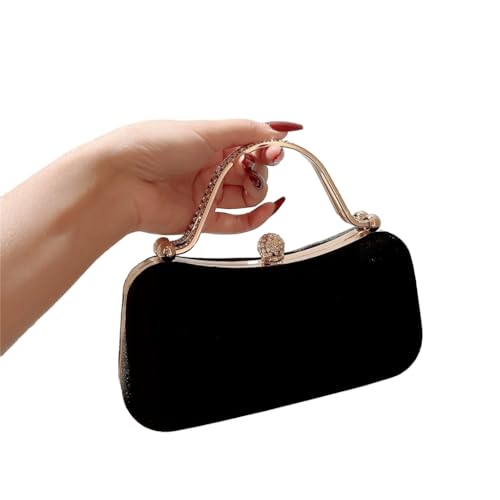 sodeber Damen Clutch mit Strass-Griff, Handtasche, Abendhandtaschen, Hochzeitsparty-Taschen, Black Bk, Medium sodeber Damen Clutch mit Strass-Griff, Handtasche, Abendhandtaschen, Hochzeitsparty-Taschen, Black Bk, Medium von sodeber