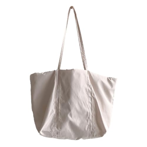 sodeber Damen-Handtasche, große Kapazität, Schultertasche, Pendeln, Nylon, für Shopping, Studenten, Schule, Beige Bg, Medium sodeber Damen-Handtasche, große Kapazität, Schultertasche, Pendeln, Nylon, für Shopping, Studenten, Schule, Beige Bg, Medium von sodeber