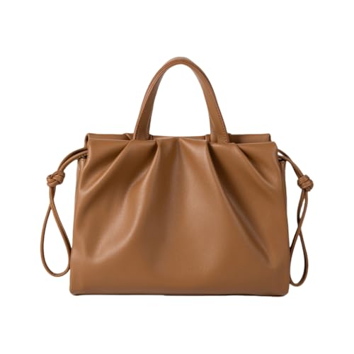 sodeber Damen-Handtasche mit Tragegriff oben, PU-Leder, großes Fassungsvermögen, plissiert, für den täglichen Gebrauch, Braun Br, Medium sodeber Damen-Handtasche mit Tragegriff oben, PU-Leder, großes Fassungsvermögen, plissiert, für den täglichen Gebrauch, Braun Br, Medium von sodeber