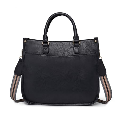 sodeber Damen-Handtasche mit großem Fassungsvermögen, Umhängetasche, lässig, PU-Leder, für den täglichen Einkauf, Blau Bl, Medium sodeber Damen-Handtasche mit großem Fassungsvermögen, Umhängetasche, lässig, PU-Leder, für den täglichen Einkauf, Blau Bl, Medium von sodeber