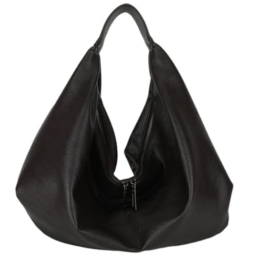 sodeber Damen-Schultertasche aus PU-Leder, großes Fassungsvermögen, Achselhöhle, einfache Handtaschen, passend zu Unterarmeinkäufen, Coffee Cf, Medium sodeber Damen-Schultertasche aus PU-Leder, großes Fassungsvermögen, Achselhöhle, einfache Handtaschen, passend zu Unterarmeinkäufen, Coffee Cf, Medium von sodeber