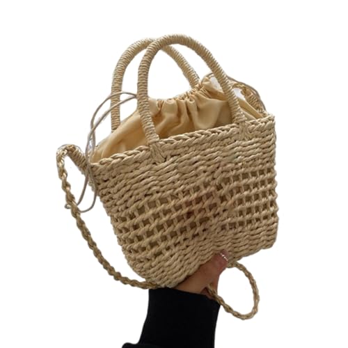 sodeber Damen Stroh-Strandtasche, gewebte Umhängetasche, Urlaub, Freizeit, Handtasche, Schultertasche für Mädchen, Clean Beige 5, Medium sodeber Damen Stroh-Strandtasche, gewebte Umhängetasche, Urlaub, Freizeit, Handtasche, Schultertasche für Mädchen, Clean Beige 5, Medium von sodeber