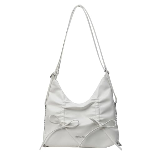 sodeber Damen Tasche, modisch, elegant, Achselhöhle, PU-Leder, Schultertasche, Schleife, Unterarm, einfacher Rucksack für, Beige Bg, Medium sodeber Damen Tasche, modisch, elegant, Achselhöhle, PU-Leder, Schultertasche, Schleife, Unterarm, einfacher Rucksack für, Beige Bg, Medium von sodeber