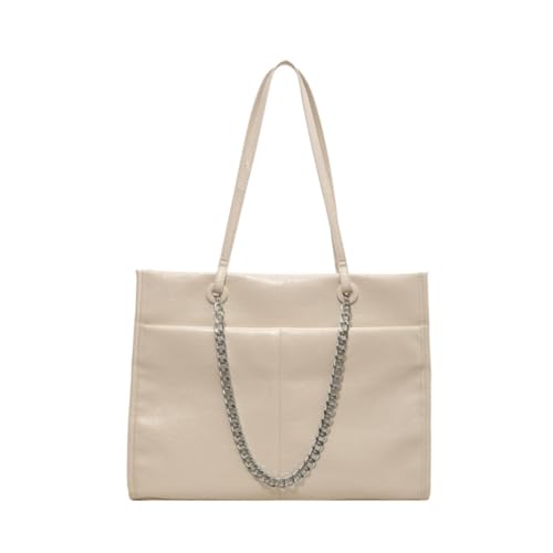 sodeber Damen-Umhängetasche, Handtasche, modisch, Unterarm-PU, einfarbig, für die Arbeit, Beige Bg, Medium sodeber Damen-Umhängetasche, Handtasche, modisch, Unterarm-PU, einfarbig, für die Arbeit, Beige Bg, Medium von sodeber
