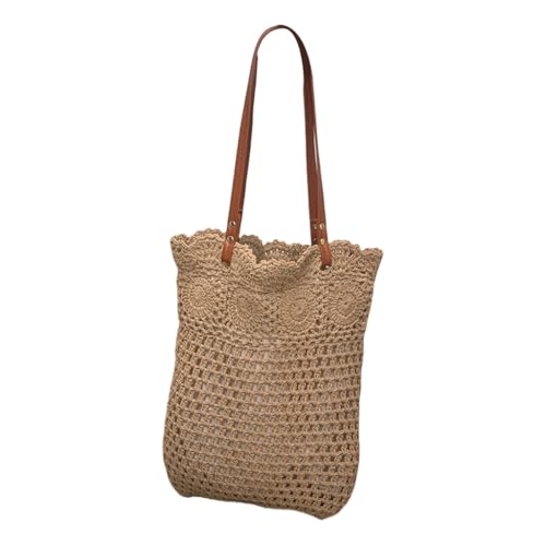 sodeber Damen-Umhängetasche, gehäkelt, großes Fassungsvermögen, handgewebt, Achselhöhle, modisch, Strand, Urlaub, Geldbörse für, Khaki Kh, Medium sodeber Damen-Umhängetasche, gehäkelt, großes Fassungsvermögen, handgewebt, Achselhöhle, modisch, Strand, Urlaub, Geldbörse für, Khaki Kh, Medium von sodeber