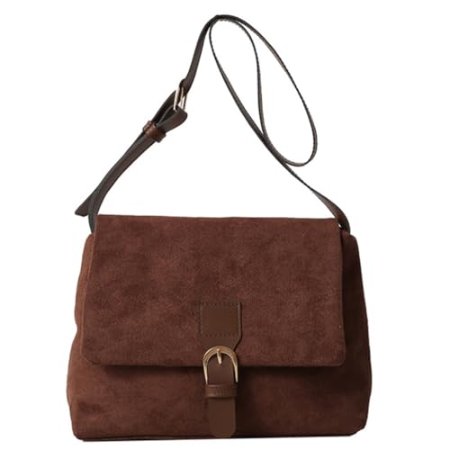 sodeber Damen-Umhängetasche, stilvolle Unterarm-Geldbörse, Crossbody-Tasche, Umhängetasche mit verstellbarem Riemen für Freizeit oder Freizeit, Coffee Cf, Medium von sodeber