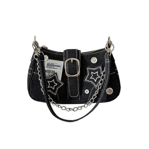 sodeber Damentasche Denims Achselhöhle Achsel Shopping Dating Mode Handtasche Kette Schulter, Black Bk, Medium sodeber Damentasche Denims Achselhöhle Achsel Shopping Dating Mode Handtasche Kette Schulter, Black Bk, Medium von sodeber