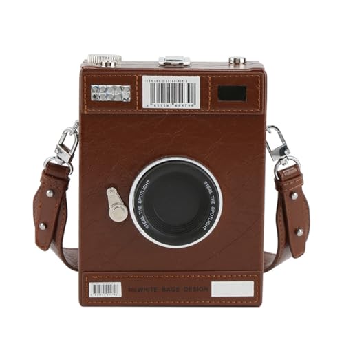 sodeber Damentasche in Kamera-Form, Umhängetasche, PU-Leder, Schultertasche, Shopping, Retro, Messenger für den Alltag, Brown Bn, Medium sodeber Damentasche in Kamera-Form, Umhängetasche, PU-Leder, Schultertasche, Shopping, Retro, Messenger für den Alltag, Brown Bn, Medium von sodeber