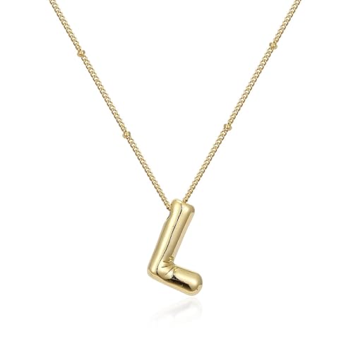 sodeber Einzigartige Ballon-Buchstaben-Halskette mit verstellbarer Länge, Modeschmuck für Komfort, ideal zum Verschenken oder für eigene Stile, stilvolle Halskette von sodeber