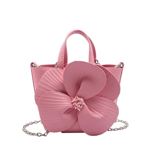 sodeber Elegante Geldbörse aus PU-Leder mit Blumenmuster, kleine Eimertasche mit Kettenriemen für Damen, Abendveranstaltung, Party, Crossbody-Shoulder-Schulter, Pink, Medium sodeber Elegante Geldbörse aus PU-Leder mit Blumenmuster, kleine Eimertasche mit Kettenriemen für Damen, Abendveranstaltung, Party, Crossbody-Shoulder-Schulter, Pink, Medium von sodeber