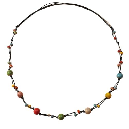 sodeber Elegante Halskette mit Perlen, verstellbare Kette, stilvoller Halsschmuck, geeignet für Frauen und Mädchen von sodeber