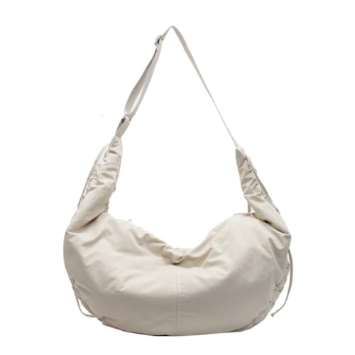 sodeber Elegante Nylon-Umhängetasche für Damen und Herren, Crossbody-Taschen mit unverwechselbaren Plissee-Designs, versch, Beige Bg, Medium sodeber Elegante Nylon-Umhängetasche für Damen und Herren, Crossbody-Taschen mit unverwechselbaren Plissee-Designs, versch, Beige Bg, Medium von sodeber