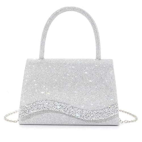 sodeber Elegante Umschlag-Geldbörse, modische Abend-Handtasche, Schultertasche mit Glitzer-Design für Abschlussbälle und Cocktail-Partys, 1126 B, Medium sodeber Elegante Umschlag-Geldbörse, modische Abend-Handtasche, Schultertasche mit Glitzer-Design für Abschlussbälle und Cocktail-Partys, 1126 B, Medium von sodeber