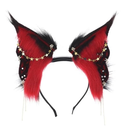 sodeber Elektrischer Ohr-Haarreif mit baumelnden Schmuck-Dekoren, Halter, Cosplay, Party, Kopfbedeckung für Jugendliche und Erwachsene von sodeber