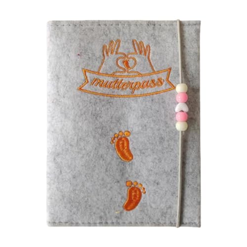 sodeber Filz Mutterschaftspapier Halter Scheck Bild Einschub Aufbewahrung für Deutsche Urkunde Krankenhaus und Versicherungskarte von sodeber