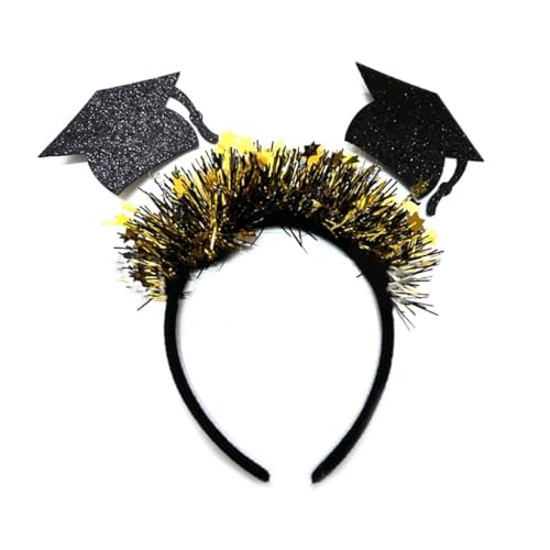 sodeber Glänzendes Lametta-Haarreif für Abschlussfeier, Party, Festival, Haarreif zum Fotografieren, Unisex von sodeber