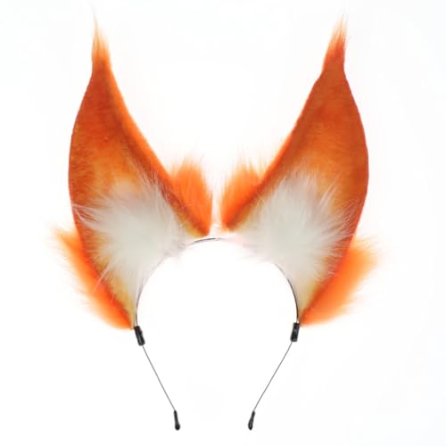 sodeber Haarreif in Ohrform, Gothic-Tier-Stirnband für Halloween, Weihnachten und Motto-Partys von sodeber