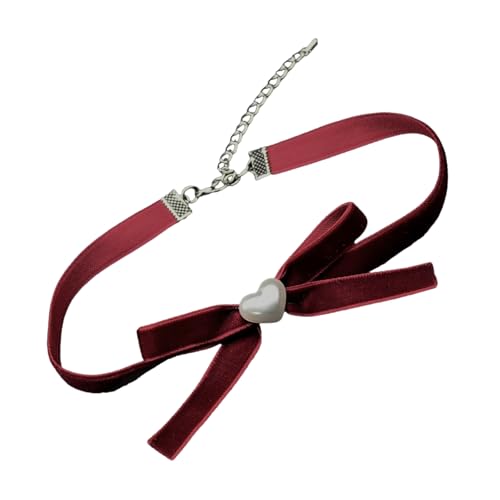 sodeber Halskette mit Herzanhänger, Vintage-Samtband, handgefertigt, Accessoire für Damen, trendige Halskette sodeber Halskette mit Herzanhänger, Vintage-Samtband, handgefertigt, Accessoire für Damen, trendige Halskette von sodeber