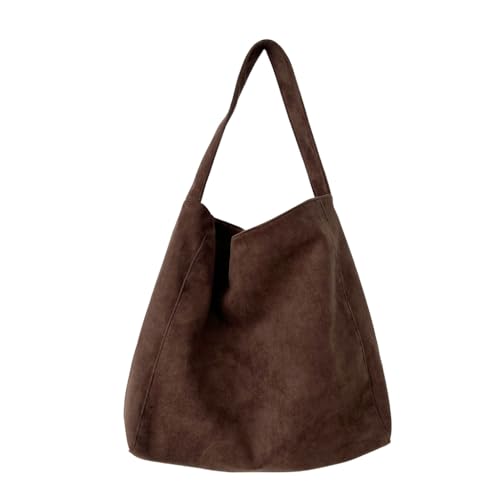 sodeber Handtasche mit großem Fassungsvermögen für Damen, Schultertasche, Achselhöhle, einfacher Unterarmgriff oben, Coffee Cf, Medium von sodeber