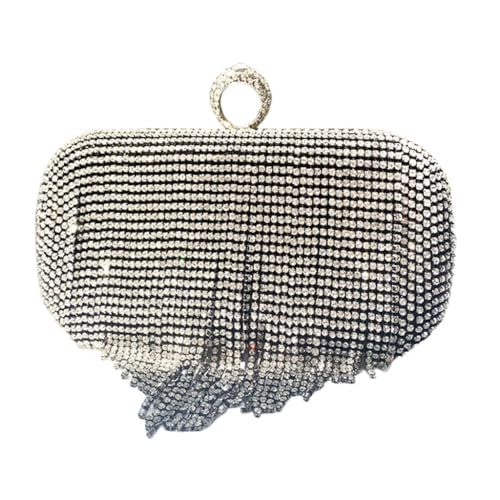sodeber Hochzeits-Clutch, Cocktail-Umhängetasche, Damen, formelle Abendveranstaltung, Party, Bankett, Geldbörse, Handtasche, Handtasche, Strass-Quasten, Black Bk, Medium sodeber Hochzeits-Clutch, Cocktail-Umhängetasche, Damen, formelle Abendveranstaltung, Party, Bankett, Geldbörse, Handtasche, Handtasche, Strass-Quasten, Black Bk, Medium von sodeber
