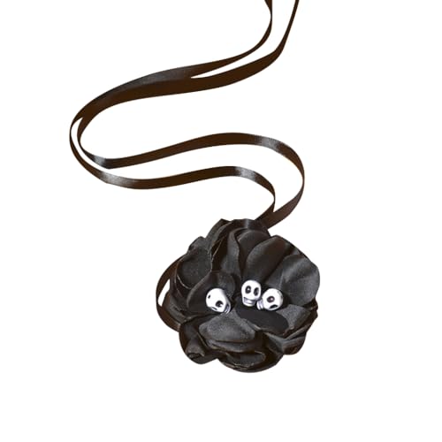 sodeber Hot Girls Halskette Halloween Schädel Choker für Bühne Club Verkleiden Verstellbarer Schmuck Frauen, M, Stoff sodeber Hot Girls Halskette Halloween Schädel Choker für Bühne Club Verkleiden Verstellbarer Schmuck Frauen, M, Stoff von sodeber