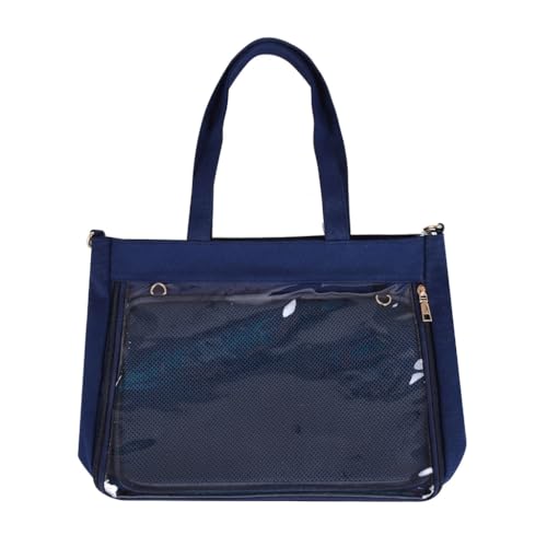 sodeber Ita Bag-JK Damen-Umhängetasche, transparent, passend für Mädchen, schöne Umhängetasche, Dunkelblaue Einzeltasche Db-1, Medium sodeber Ita Bag-JK Damen-Umhängetasche, transparent, passend für Mädchen, schöne Umhängetasche, Dunkelblaue Einzeltasche Db-1, Medium von sodeber