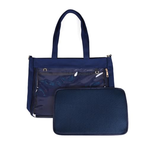 sodeber Ita Bag-JK Damen-Umhängetasche, transparent, passend für Mädchen, schöne Umhängetasche, Dunkelblaue Netz-Bindungstafel Db-2, Medium sodeber Ita Bag-JK Damen-Umhängetasche, transparent, passend für Mädchen, schöne Umhängetasche, Dunkelblaue Netz-Bindungstafel Db-2, Medium von sodeber