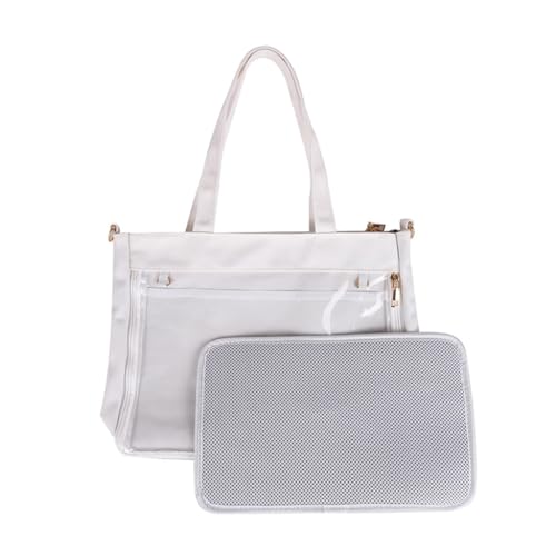 sodeber Ita Bag-JK Damen-Umhängetasche, transparent, passend für Mädchen, schöne Umhängetasche, Weißes Netz-Bindebrett W-2, Medium sodeber Ita Bag-JK Damen-Umhängetasche, transparent, passend für Mädchen, schöne Umhängetasche, Weißes Netz-Bindebrett W-2, Medium von sodeber