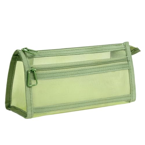 sodeber Klares Federmäppchen, doppellagig, Netzbeutel, Tasche, großes Fassungsvermögen, für den Schulanfang sodeber Klares Federmäppchen, doppellagig, Netzbeutel, Tasche, großes Fassungsvermögen, für den Schulanfang von sodeber