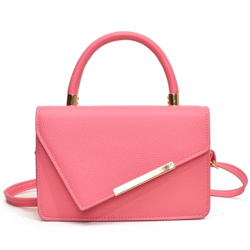 sodeber Klassische Damen-Umhängetasche, kleine Umhängetasche, PU-Leder, Klappdeckel, Geldbörse für Freizeitarbeit, Pink, Medium sodeber Klassische Damen-Umhängetasche, kleine Umhängetasche, PU-Leder, Klappdeckel, Geldbörse für Freizeitarbeit, Pink, Medium von sodeber
