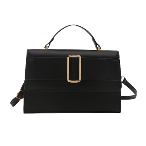 sodeber Kleine quadratische Damentasche für Pendler, Schultertasche, PU-Leder, Kuriertasche, lässige Handtasche, All-Matching-Crossbody-Tasche, Black Bk, Medium sodeber Kleine quadratische Damentasche für Pendler, Schultertasche, PU-Leder, Kuriertasche, lässige Handtasche, All-Matching-Crossbody-Tasche, Black Bk, Medium von sodeber