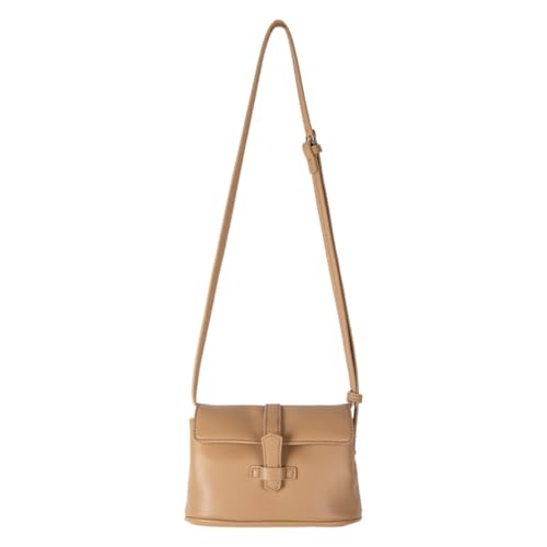 sodeber Koreanisch inspirierte PU-Umhängetasche, moderne Pendler, Crossbody-Tasche mit verstellbarer für Pendler und soziale Aktivitäten, Aprikose bei, Medium von sodeber
