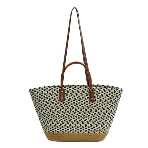 sodeber Koreanische modische Damen-Handtasche mit Tragegriff oben, großes Fassungsvermögen, Strandurlaub, Schultertasche, Geldbörse, Black Bk, Medium sodeber Koreanische modische Damen-Handtasche mit Tragegriff oben, großes Fassungsvermögen, Strandurlaub, Schultertasche, Geldbörse, Black Bk, Medium von sodeber